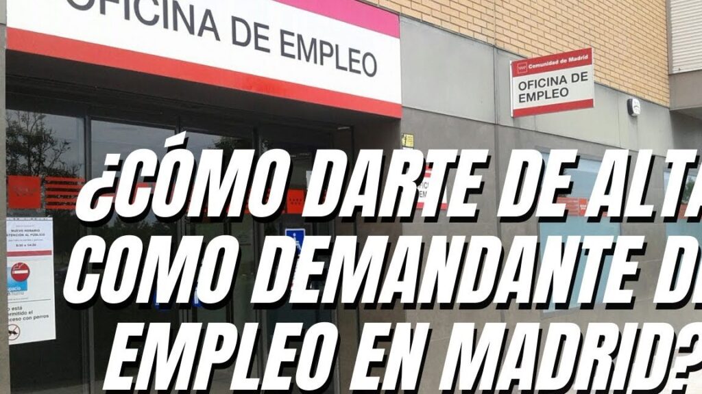 El proceso simplificado de darse de alta en el paro online en Madrid ...